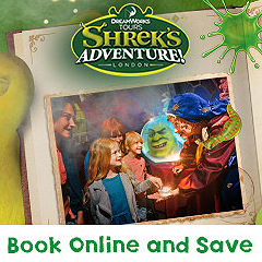 Link to the Shrek's Adventure! website